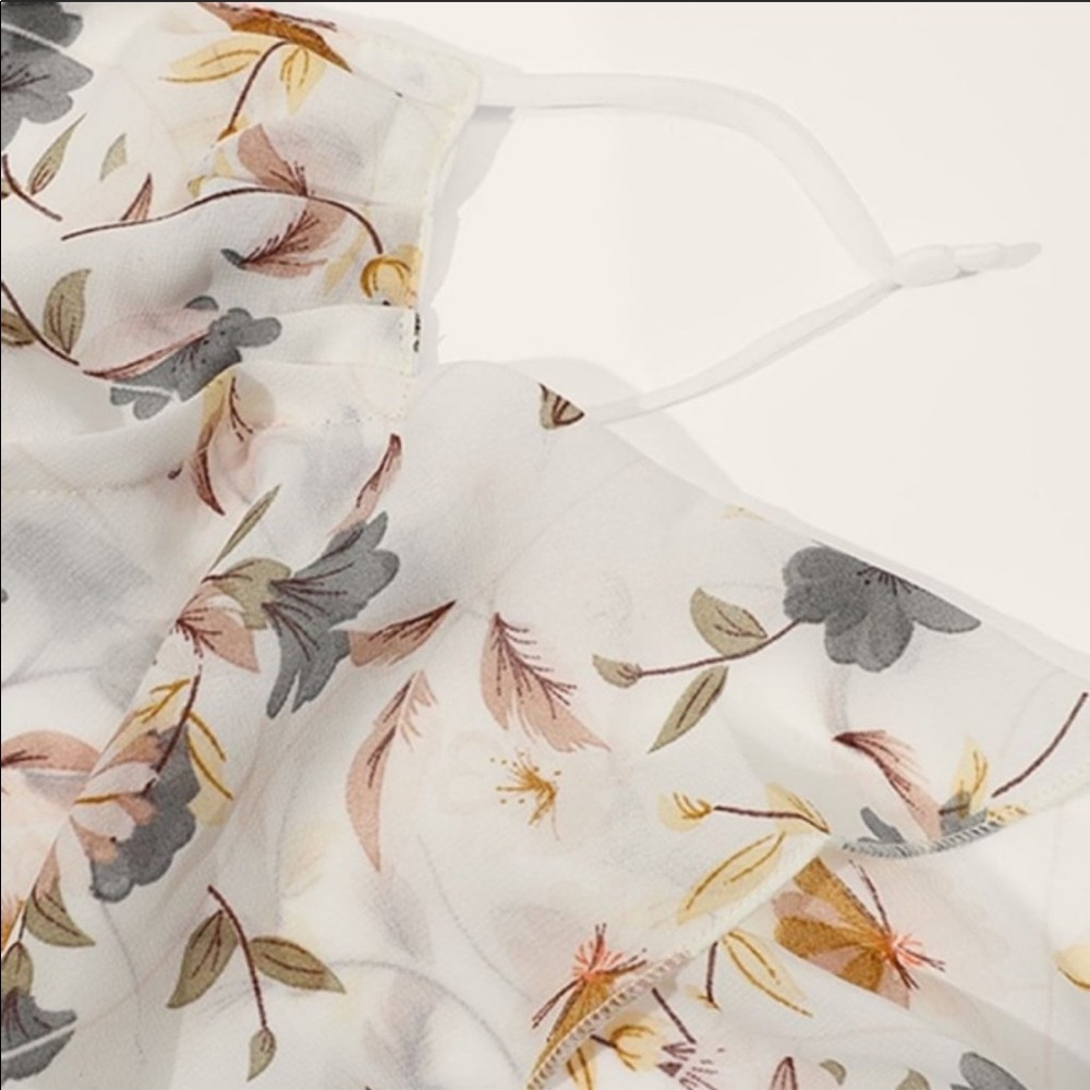 Floral Print Convertible Scarf / Face Mask - Picture 4 of 4